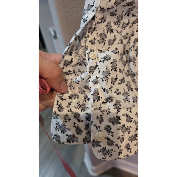 John Varvatos Star U.S.A. Men's XL Black Rose Long Sleeve Button-Front Shirt - Picture 8 of 10